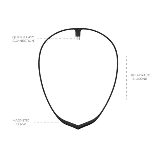 Upright GO Magnetic Necklace for GO S and GO 2 Posture Trainer (Black, Small) | Adhesive-Free All-Day Wear thumbnail 4