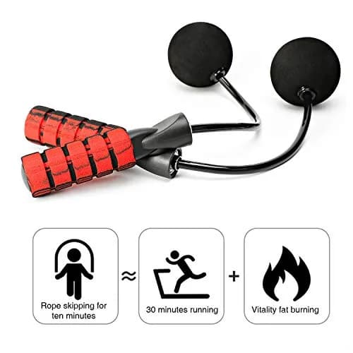 APLUGTEK Jump Rope Adjustable Weighted Cordless Fitness Rope for Men & Women | Tangle-Free, Portable thumbnail 3