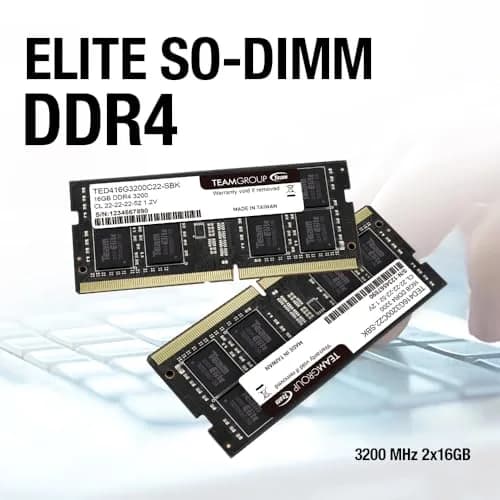 TEAMGROUP Elite DDR4 16GB Single 3200MHz PC4-25600 CL22 SODIMM Laptop RAM Module 16GB (16GB) | High-Speed Upgrade for Laptops thumbnail 5
