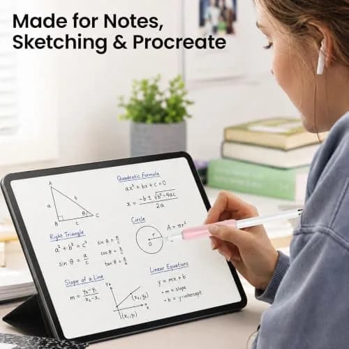 Delidigi Apple Pencil Grip, Ergonomic Silicone Sleeve for 1st/2nd Gen | Anti-Slip, No-Roll, Comfortable Fit thumbnail 6