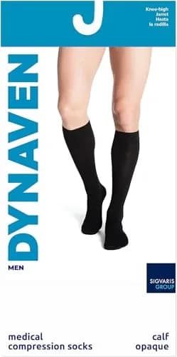 Sigvaris DYNAVEN Opaque Men's Knee-High Compression Socks 20-30mmHg Medium Short Light Beige thumbnail 4