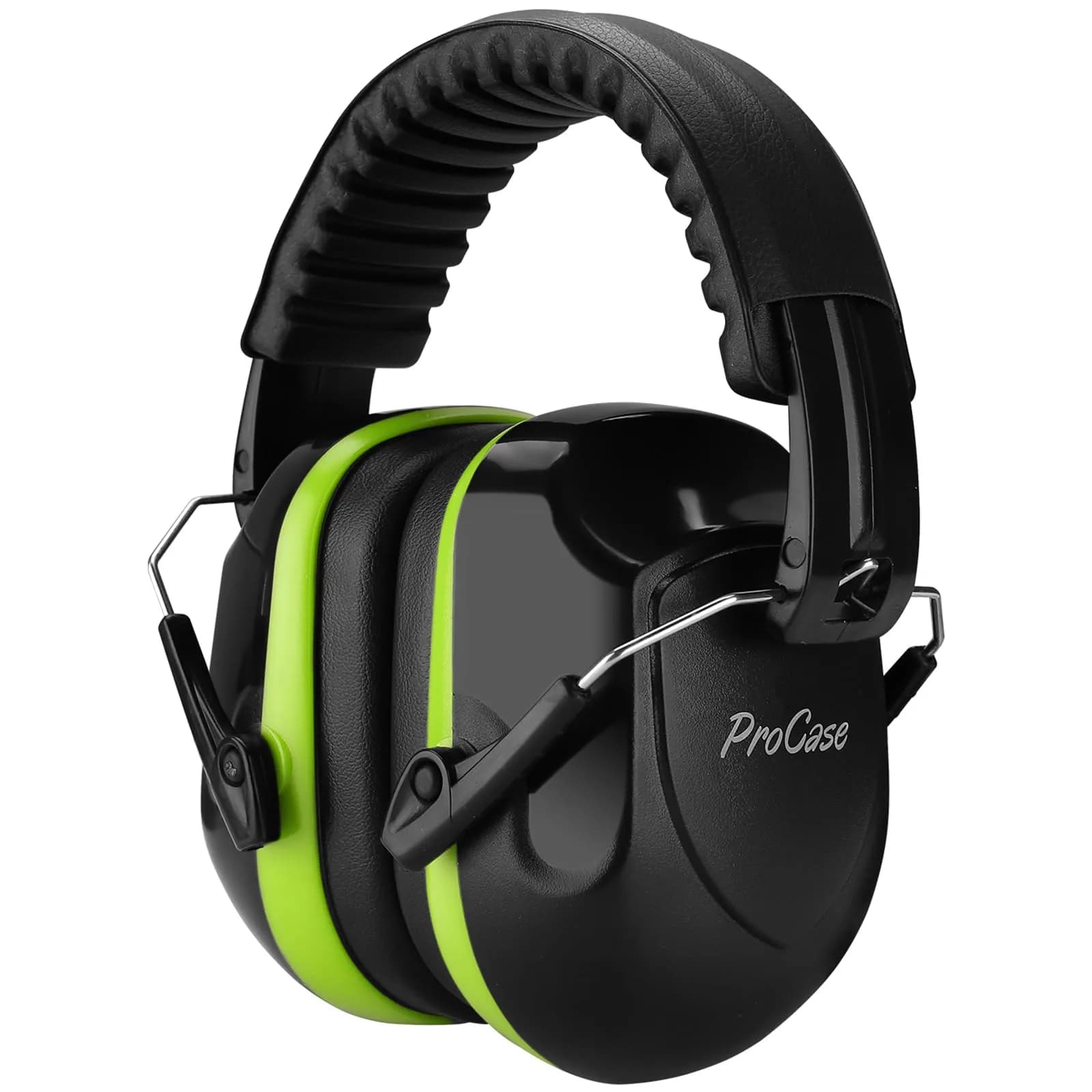 ProCase NRR 28dB Passive Noise Reduction Earmuffs | Adjustable Metal Frame, Foldable Design, Pink — 1 - Green