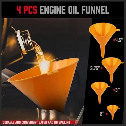 SEDY Ultimate No Spill Coolant Funnel Kit 19-Piece Set | Radiator Bleeder & Filler Tool thumbnail 4