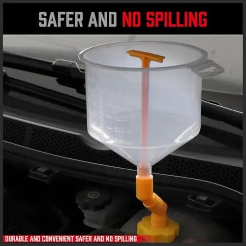 SEDY Ultimate No Spill Coolant Funnel Kit 19-Piece Set | Radiator Bleeder & Filler Tool thumbnail 5
