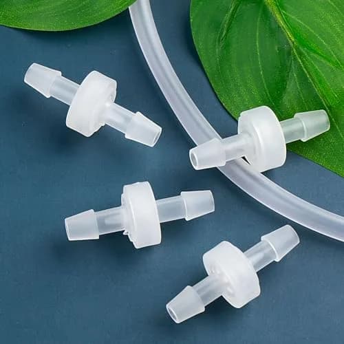 PAGOW 1/4 Inch Check Valve 4 Pack | PVDF Plastic One-Way Barb Hose for Hydraulic & Pneumatic Systems thumbnail 7
