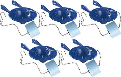 Kohler Blue Part GP85160 Toilet Flapper with Float & Chain - 2 Inch Flush Valve - 5 Pack thumbnail 1