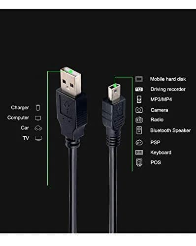 XIXIXIAXIA USB Data Cable for Garmin GPSMAP 60CSx & 64s, 5Ft | High-Speed USB 2.0, Compact Connectors, Compatible with Garmin GPS Devices thumbnail 5