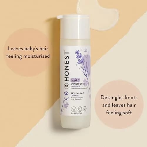 The Honest Company Calming Lavender Shampoo, Body Wash & Conditioner Duo 590ml (20 fl oz) | Gentle, Tear-Free, Family-Safe thumbnail 2