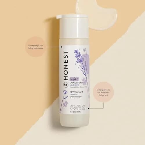 The Honest Company Calming Lavender Shampoo, Body Wash & Conditioner Duo 590ml (20 fl oz) | Gentle, Tear-Free, Family-Safe thumbnail 3