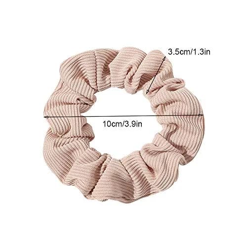 Ivyu Scrunchies Hair Ties for Thick Curl Hair, 4 Count (100g/4 Count) | Handmade Soft Fabric Ponytail Holders thumbnail 4