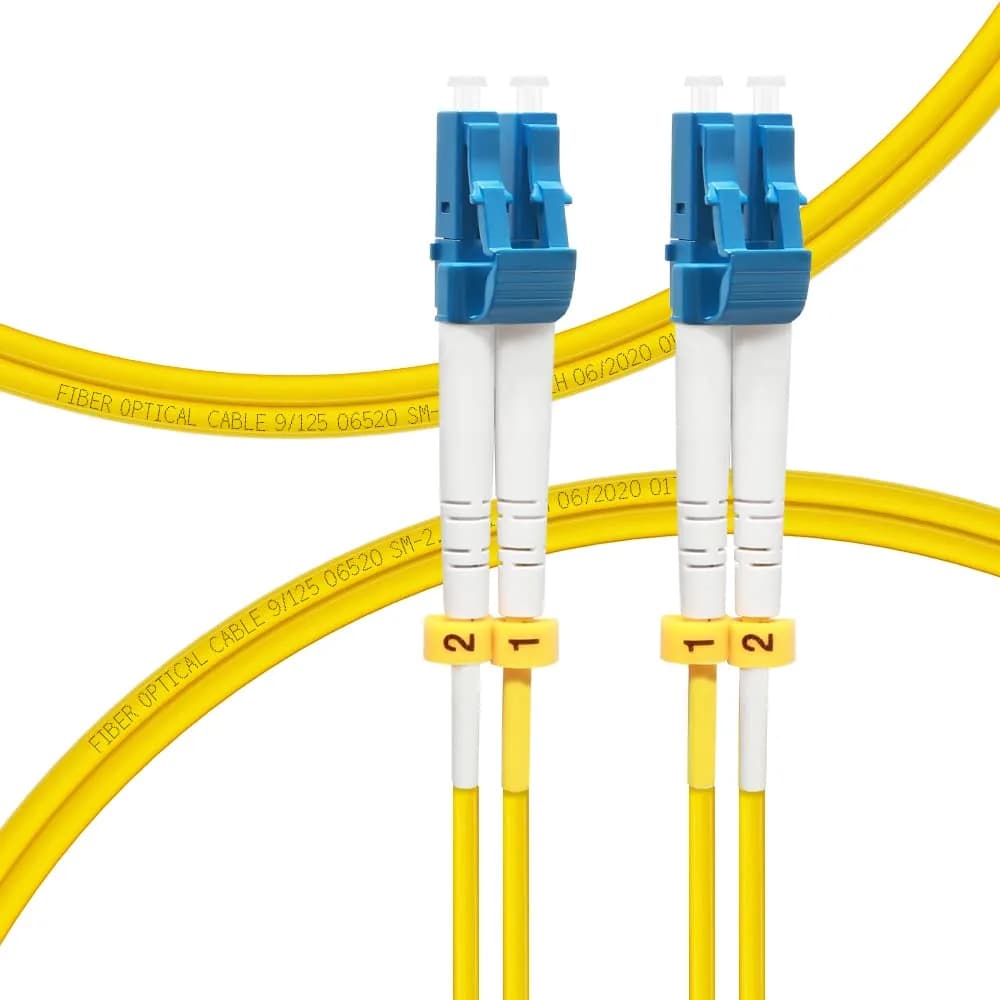 FLYPROFiber LC to LC Single Mode Fiber Patch Cable 1M | OS2 9/125μm, LSZH Jacket, High Speed, Indoor Use - main product image