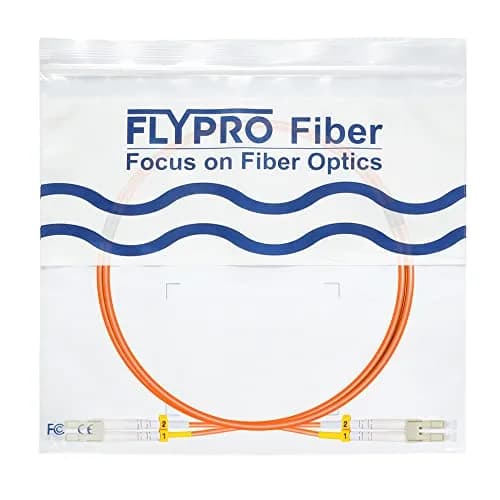 FLYPROFiber OM2 LC to LC Fiber Patch Cable 2M (7ft) | Multimode 1Gb, Orange, LSZH, High Quality thumbnail 8