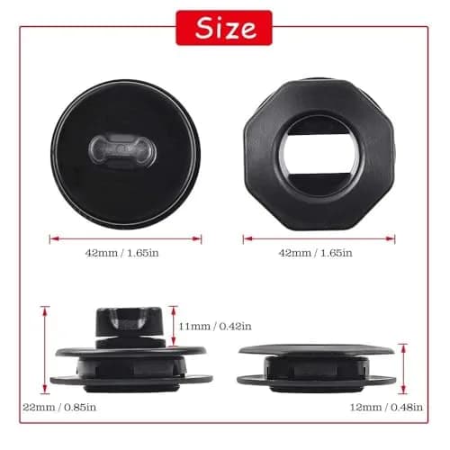 OTUAYAUTO Double Layer Mat Clips 8PCS Universal Fit | Securely Fastens Upper and Lower Floor Mats thumbnail 3