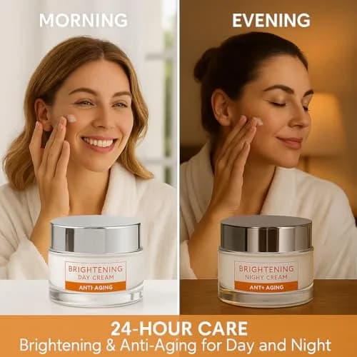 SpaScriptions Brightening Vitamin C Day & Night Cream Set - 2 Pack (1.7oz) | Collagen & Retinol for Radiant Skin thumbnail 6