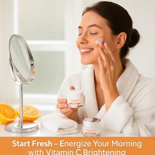 SpaScriptions Brightening Vitamin C Day & Night Cream Set - 2 Pack (1.7oz) | Collagen & Retinol for Radiant Skin thumbnail 2
