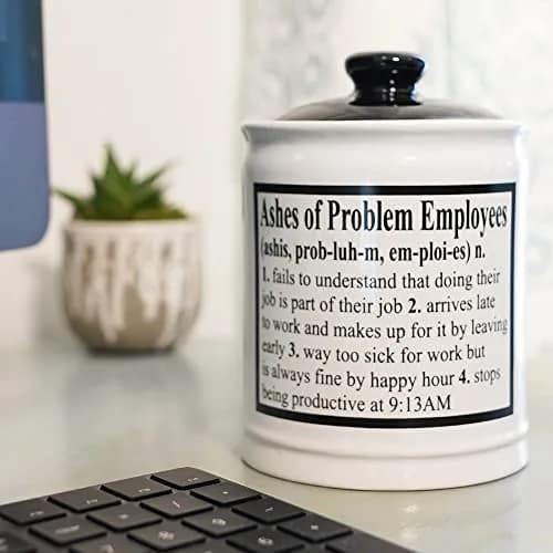 Cottage Creek Ashes of Problem Employees Ceramic Piggy Bank Jar | 15.24 cm (6 inch) Tall thumbnail 7