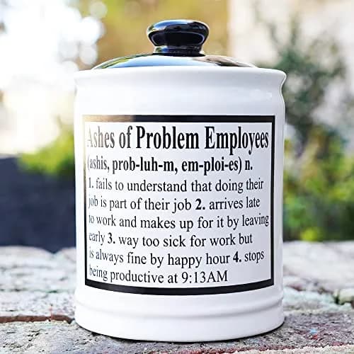 Cottage Creek Ashes of Problem Employees Ceramic Piggy Bank Jar | 15.24 cm (6 inch) Tall thumbnail 9