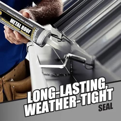 Titebond WeatherMaster Metal Roof Sealant, Gray – Polymer Caulk 62461, 9.5 Oz. thumbnail 3