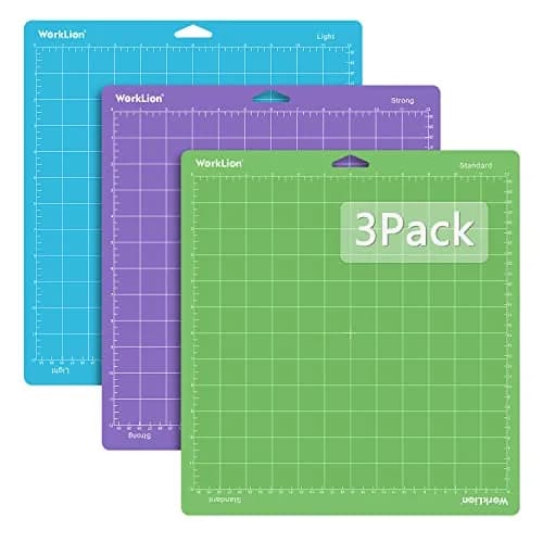 WORKLION Cutting Mat 12x12 | Compatible with Maker & Explore Series, Vinyl Set (12"x12") thumbnail 1