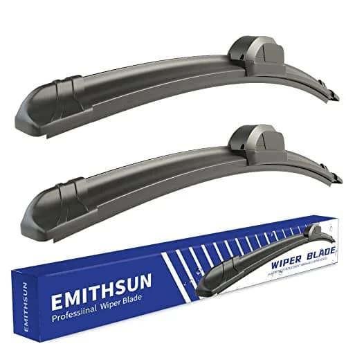 EMITHSUN 22" + 22" Premium All-Seasons Windshield Wiper Blades (Set of 2) | Stable & Quiet Wiping thumbnail 1