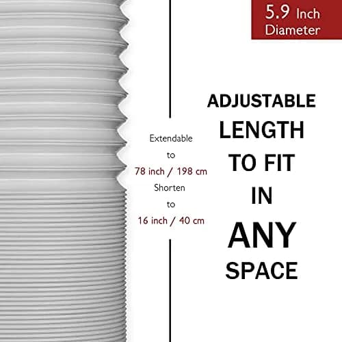 TURBRO Portable Air Conditioner Exhaust Hose 5.9 Inch Diameter | Expandable & Universal Fit thumbnail 4