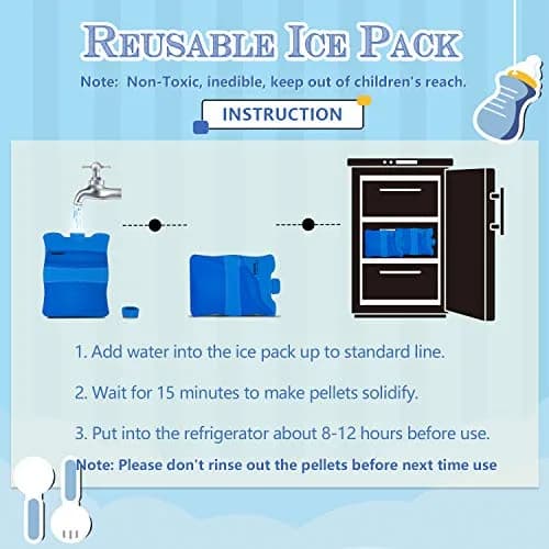 Teamoy Breastmilk Ice Pack (Pack of 2), Small | BPA-Free Baby Product for Working Moms thumbnail 5