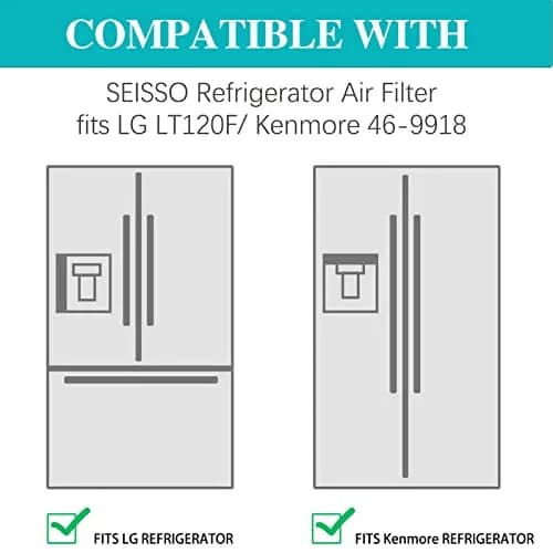 SEISSO LT120F Refrigerator Air Filter 3 Pack | Activated Carbon Odor Absorber thumbnail 4