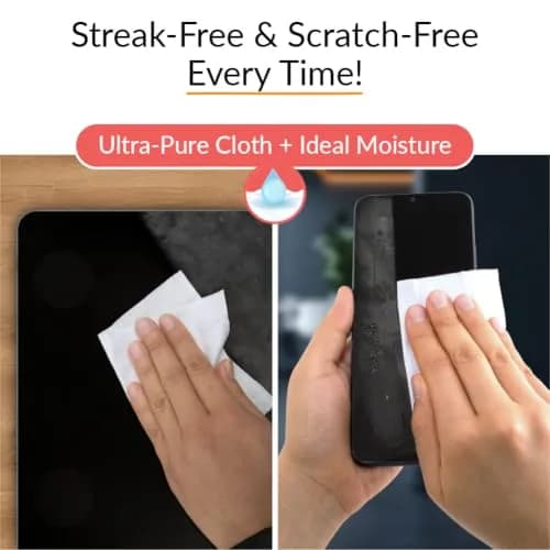 iCloth 70% Isopropyl Alcohol Screen & Electronics Wipes, 50 Count | Streak-Free, Fast-Drying, Lint-Free thumbnail 5