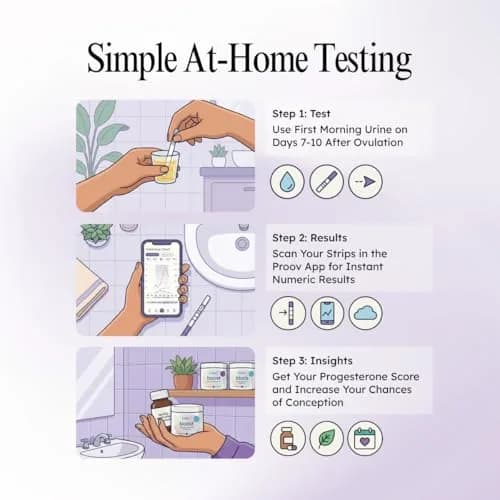 Proov Confirm PdG Implantation Test - Progesterone Scoring System - 1 Kit | At-Home Fertility Confirmation thumbnail 4