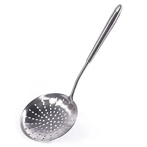 Newness Focus on Stainless Steel Skimmer Slotted Spoon 42.6cm | Rustproof, Durable, Ergonomic Handle thumbnail 1