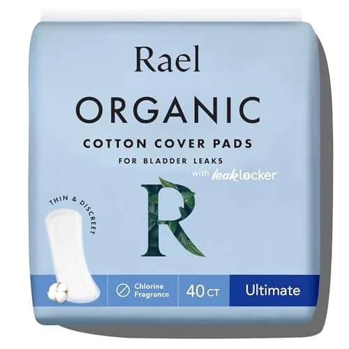Rael Incontinence Pads for Women, Organic Cotton Cover, Ultimate 40 Ct | Heavy Absorbency, Postpartum Essential thumbnail 1