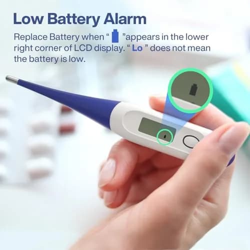 Boncare Digital Thermometer for Adults, Kids & Babies, Dark Blue | Accurate & Fast 10-Second Reading thumbnail 7