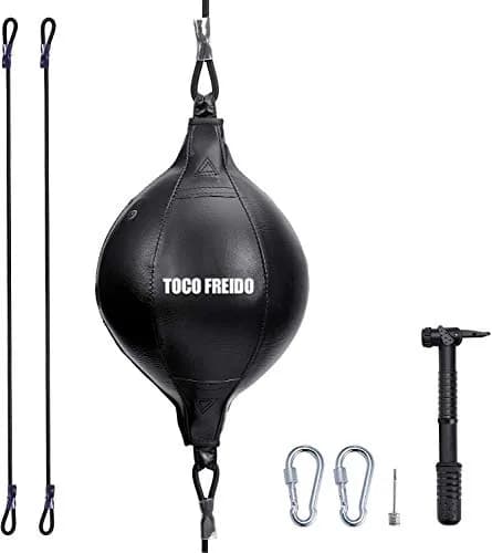 TOCO FREIDO PU Leather Double End Punching Ball 20cm (7.87") | MMA Boxing Training Agility thumbnail 1