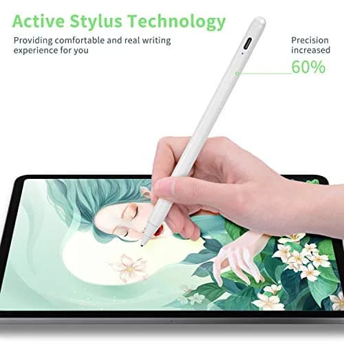 Bbata Stylus Pen for OnePlus Pad | Active Capacitive Digital Pencil, White, Touch Control & Type C Recharge thumbnail 4