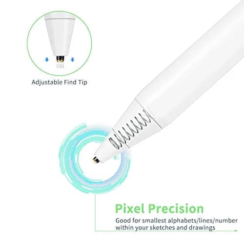 Bbata Stylus Pen for OnePlus Pad | Active Capacitive Digital Pencil, White, Touch Control & Type C Recharge thumbnail 2