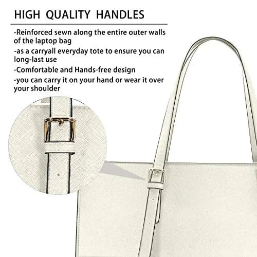 NUBILY Laptop Bag for Women Waterproof Lightweight 15.6 Inch | Professional Office Work Bag thumbnail 5