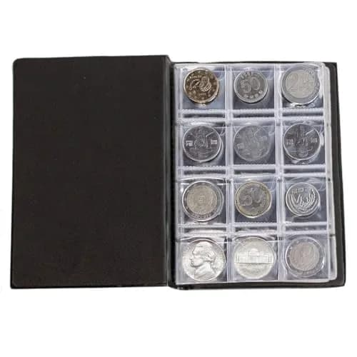 OSOPOLA Coin Storage Album Collection Holder Black | 120 Pockets, PVC & Artificial Leather, 10 Pages thumbnail 6