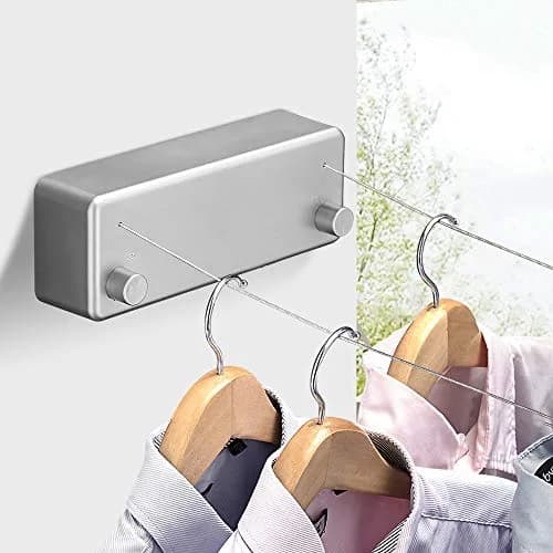 BESy Retractable Double Clothesline Laundry Indoor Washing Clothes Line 8.4cm (3.3") | Heavy Duty ABS Aluminum for 20kg Load thumbnail 2