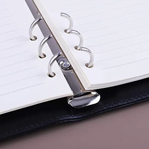 Antner A5 Binder 6 Ring Refillable Notebook Planner Cover Black | Holds 80-100 Sheets thumbnail 7