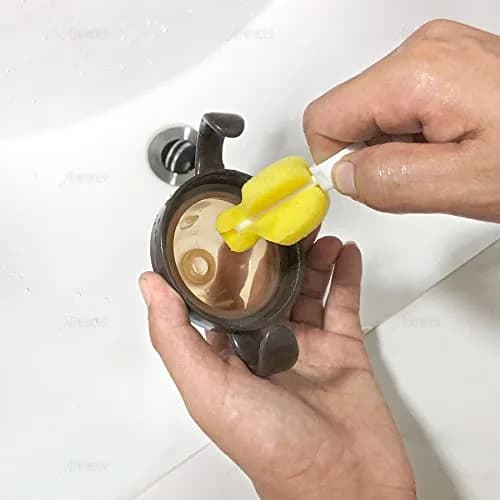 AUEAR Milk Bottle Nipple Brushes Pacifier Sponge Cleaning Set (10 Pcs) | BPA-Free Sponge & Plastic thumbnail 5