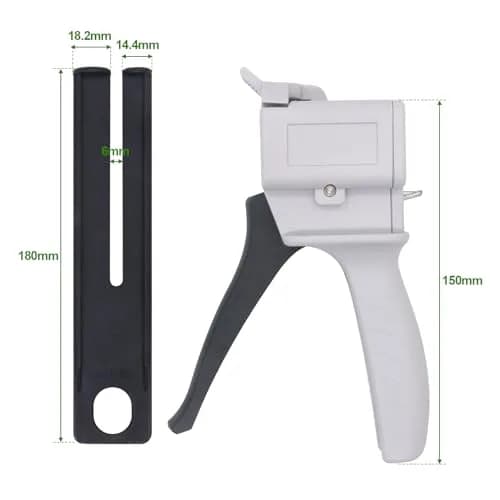 HUIKANGSHENG 50ml Dual Cartridge Dispenser Gun | 1:1/2:1 Ratio Epoxy Adhesive Applicator thumbnail 3