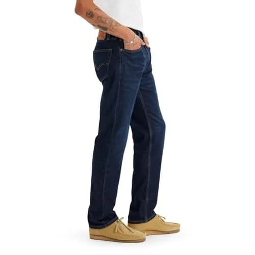 Levi's Men's 505 Regular Fit Jeans | Classic Straight Leg, Cotton Blend, Mid Rise, 33W x 30L thumbnail 3