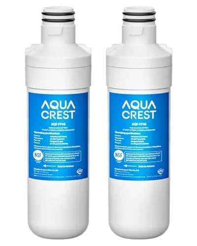 AQUA CREST LT1000PC Refrigerator Water Filter 2 Pack | NSF 42 Certified for Chlorine Taste & Odor Reduction thumbnail 1