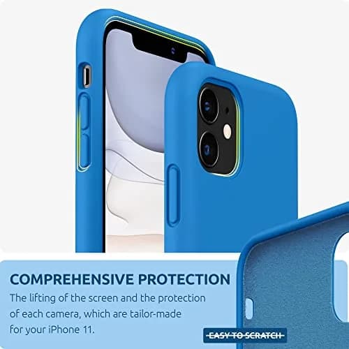 SURPHY Compatible with iPhone 11 Case 6.1 inch | Thick Silicone Design with Microfiber Lining for Impact Buffering thumbnail 3