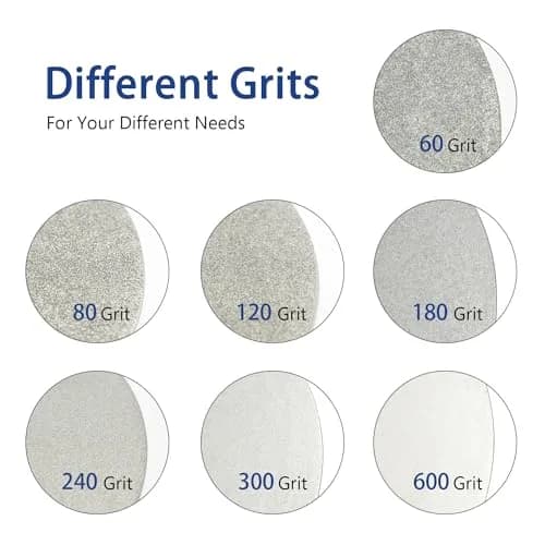 SCOTTCHEN Diamond Flat Lap Wheel 6" (15.24cm) x 1/2" (12.7mm) Arbor 120 Grit Grinding Disc | For Hard Materials & Jewellery thumbnail 6