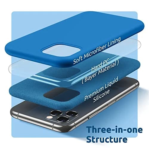 SURPHY Compatible with iPhone 11 Pro Case 5.8 inches | Thickened Liquid Silicone with Microfiber Lining thumbnail 4