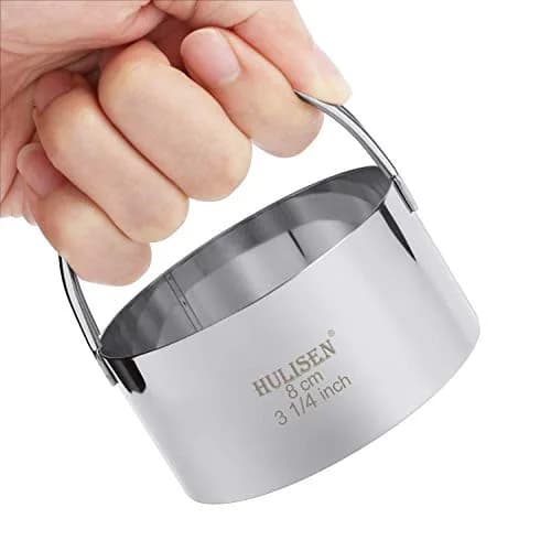 HULISEN Biscuit Cutter Set 3-Pc | Stainless Steel Cookie Cutters with Handle thumbnail 6