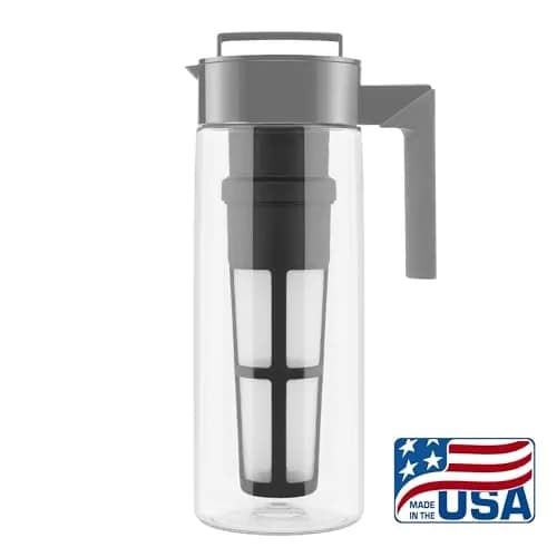 Takeya Deluxe Cold Brew Coffee Maker - 2 Quart Stone | Smooth, Less Acidic Coffee at Home thumbnail 2