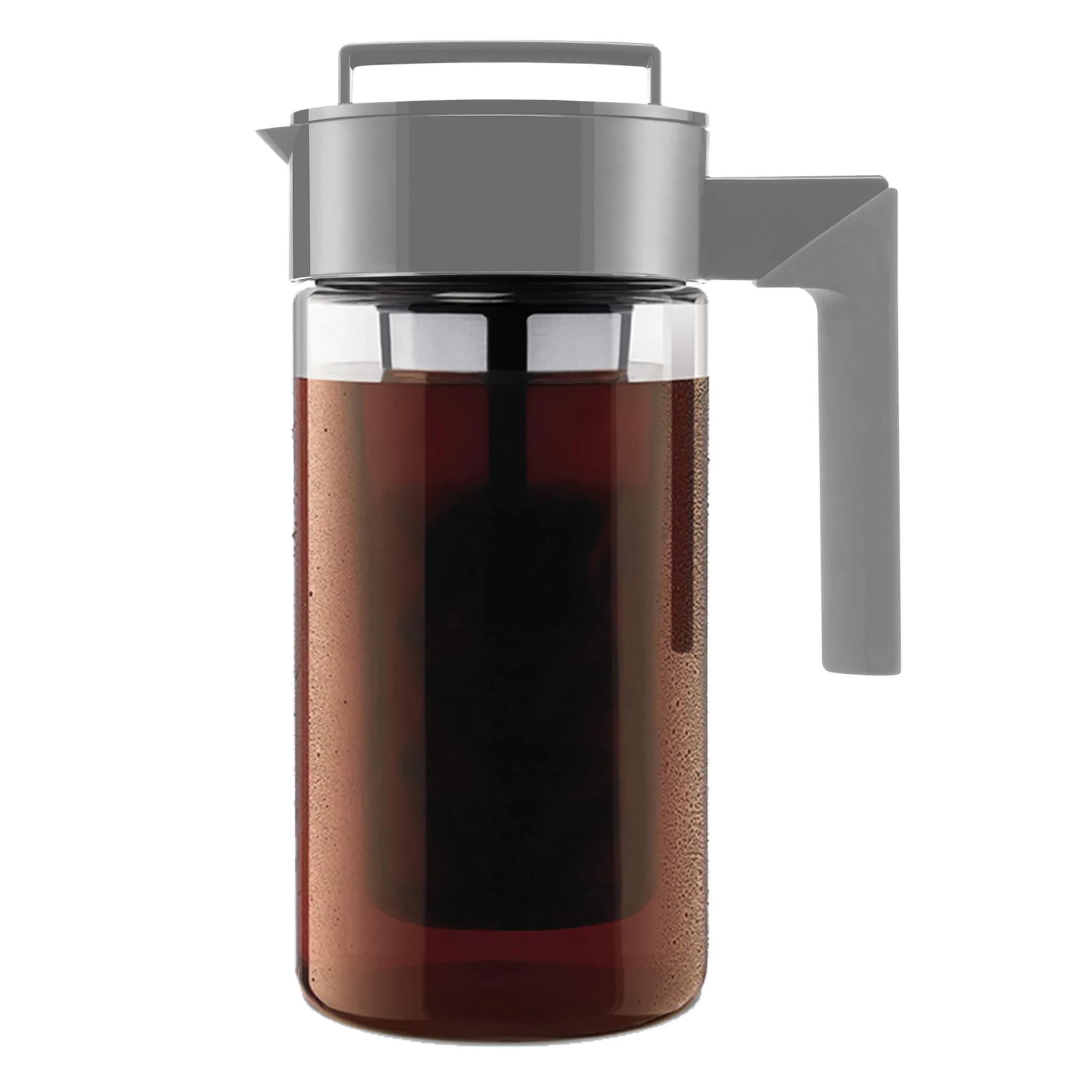 Takeya Deluxe Cold Brew Coffee Maker 1 L (34 oz) | BPA-Free Tritan Pitcher with Airtight Lid & Fine-Mesh Filter