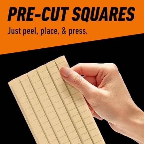 Gorilla Removable Mounting Putty 252 Squares (6 oz / 170 g) | Holds 2 lbs, Reusable & Repositionable Adhesive thumbnail 3